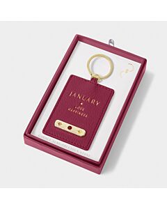 Katie Loxton Birthstone Keyring 'January'